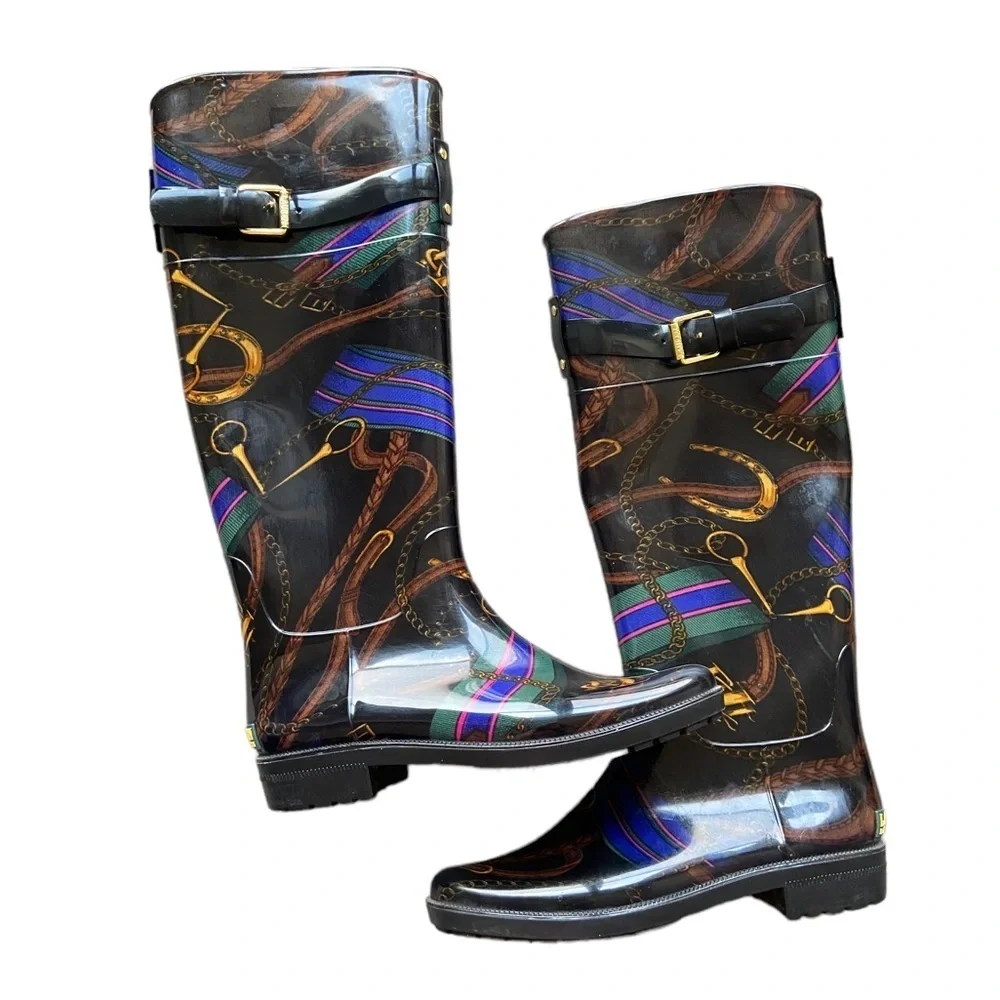 Ralph Lauren Rossalyn II Knee-High Rain Boots